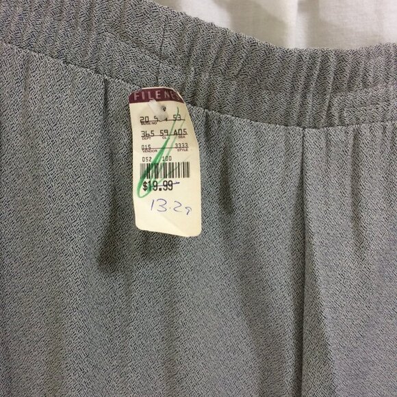 DC Perceptions Vintage Pants 1990s Trousers Harem Tapered NOS Pleated Gray 16 - Picture 3 of 6